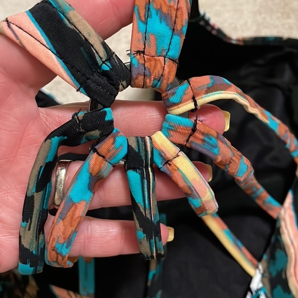 MAGICSUIT women’s striped DREW twist knot / one piece swimsuit statement back 12 - Picture 6 of 12